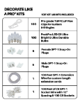C9 Decorate Like a Pro® Kit - 100' LED Diamond Faceted Pure White White Wire w/12" Bulb Spacing